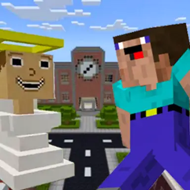 Noob Goes To Skibidi Toilet School oyunu