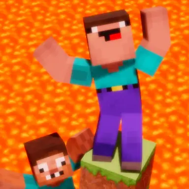 Noob vs Pro But Floor is Lava Minecraft oyunu