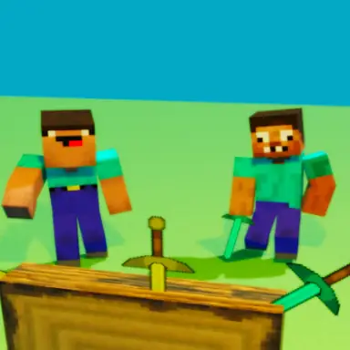 Noob vs Pro But Knife Hit Minecraft oyunu