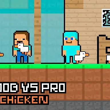 Noob vs Pro Chicken oyunu