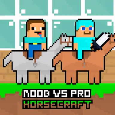 Noob vs Pro HorseCraft oyunu