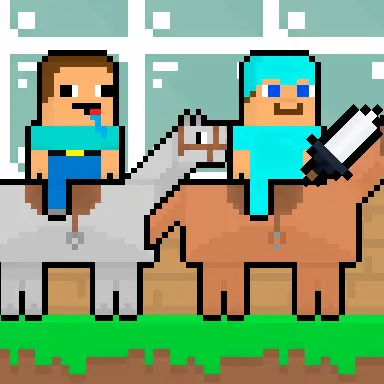 Noob vs Pro HorseCraft game