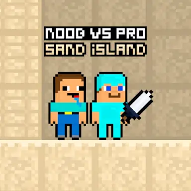 Noob vs Pro Sand island game
