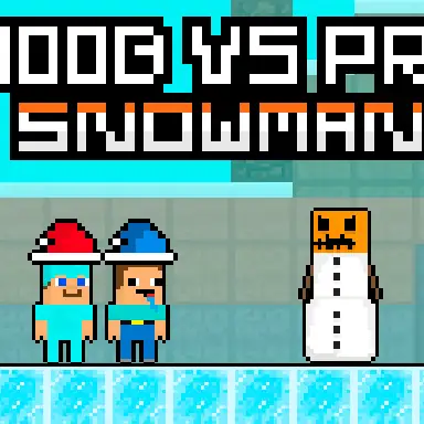 Noob vs Pro Snowman oyunu