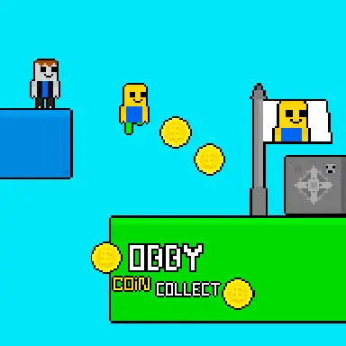 Obby vs Bacon Rainbow Parkour game