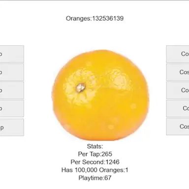 Orange Fruit Clicker game