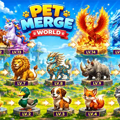 Pet Merge World oyunu