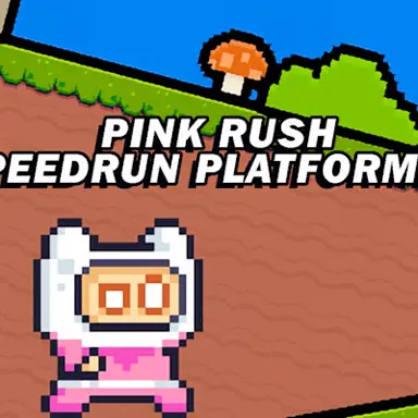 Pink Rush Speedrun Platformer game