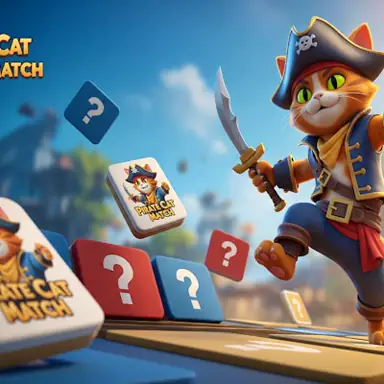 Pirate Cat Memory Match oyunu