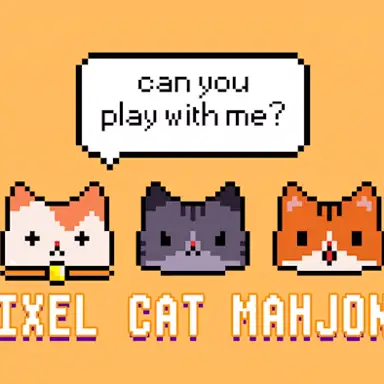Pixel Cat Mahjong oyunu