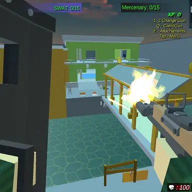 Pixel Crazy Minecraft shooter oyunu