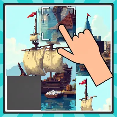 Pixel Slide Puzzle game