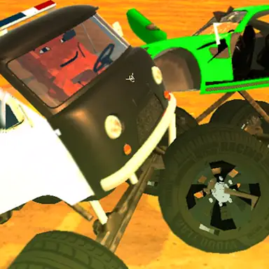 Police VS Bandits Monster Truck game