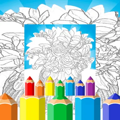 Printable Coloring Pages For Adults Flowers oyunu