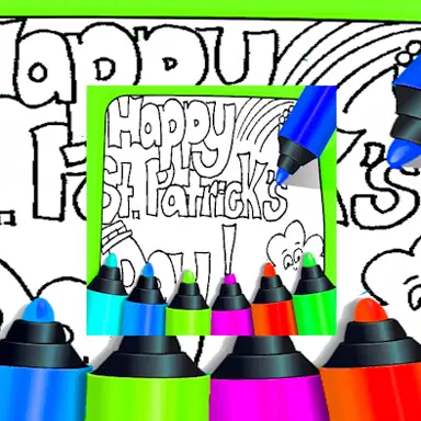 Printable St Patricks Day Coloring Pages oyunu