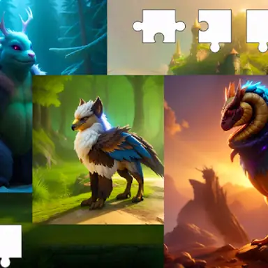 Puzzles - Fantastic Creatures game