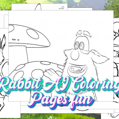 Rabbit AI Coloring Pages fun oyunu