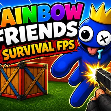 Rainbow Friends Survival FPS oyunu