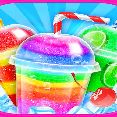 Rainbow Frozen Slushy Truck: Ice Candy Slush Maker oyunu