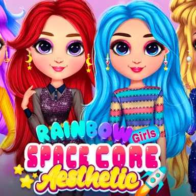Rainbow Girls Space Core Aesthetic oyunu