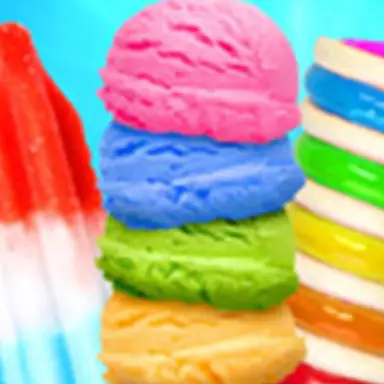Rainbow Ice Cream And Popsicles - Icy Dessert Make oyunu