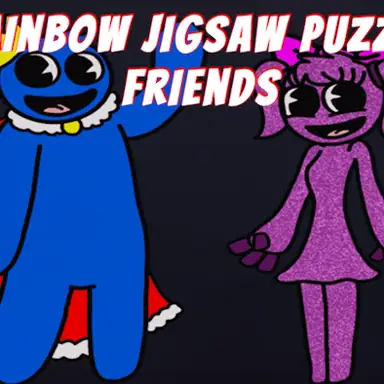 Rainbow Jigsaw Puzzle Friends game