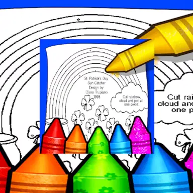 Rainbow With Pot Of Gold Coloring Pages oyunu