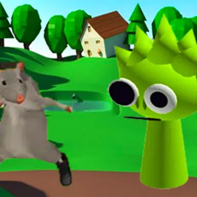 Ratomilton Meets Sprunki Physics Puzzle Adventure game