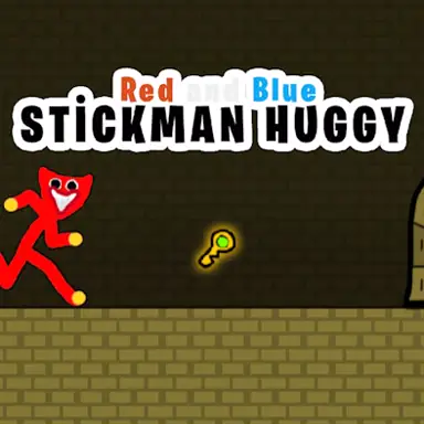 Red and Blue Stickman Huggy oyunu