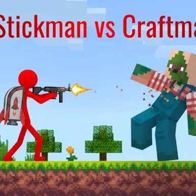 Red Stickman vs Craftmans 2 game