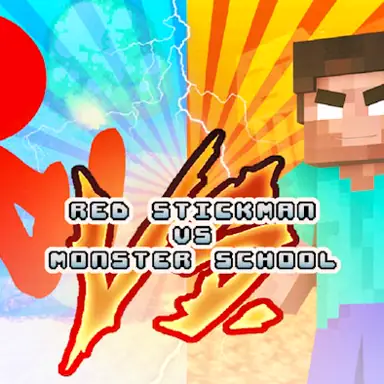 Red Stickman vs Monster School game