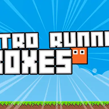 Retro Running Boxes game