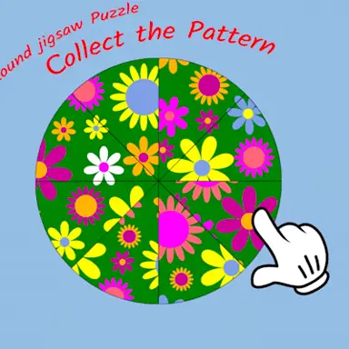 Round jigsaw Puzzle - Collect the Pattern game