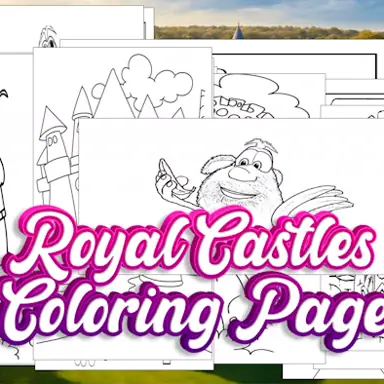 Royal Castles Coloring Page oyunu