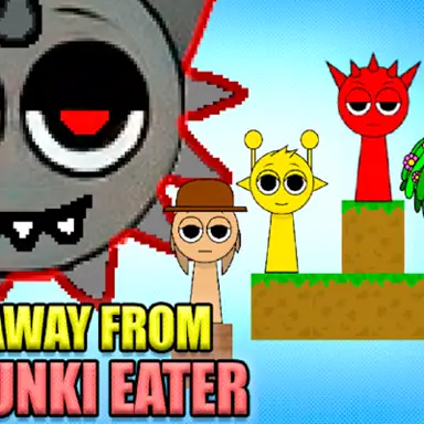 Run Away from Sprunki Eater oyunu