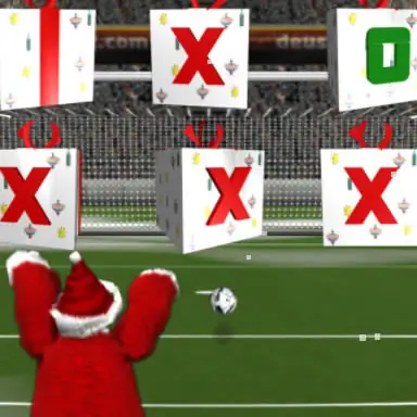 Santa kick Tac Toe oyunu