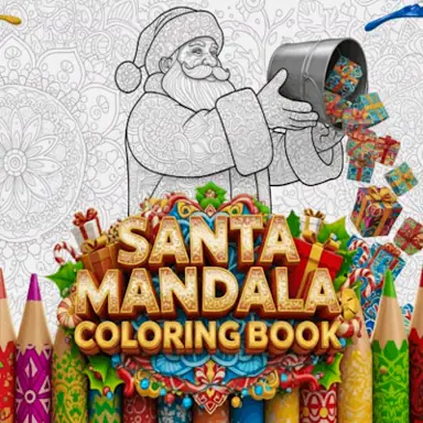 Santa Mandala Coloring Book oyunu