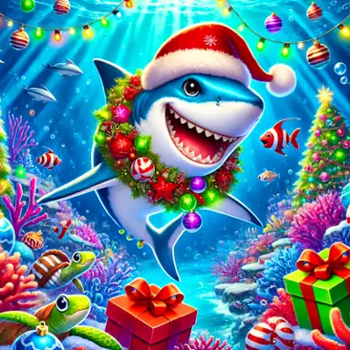 Santa Shark game
