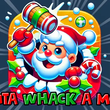 Santa Whack a Mole game
