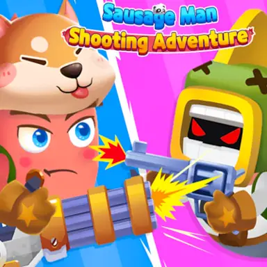 Sausage Man Shooting Adventure oyunu
