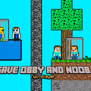 Save Obby and Noob Two-players game