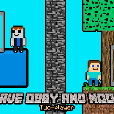 Save Obby and Noob Two players oyunu