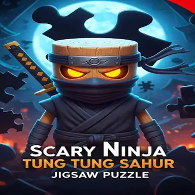 Scary Ninja Tung Tung Sahur Jigsaw Puzzle oyunu