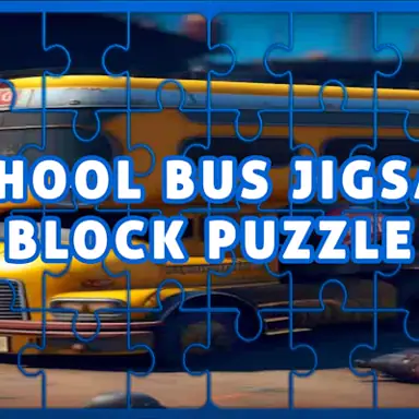 School Bus Jigsaw Block Puzzle oyunu