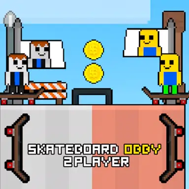 Skateboard Obby 2 Player oyunu