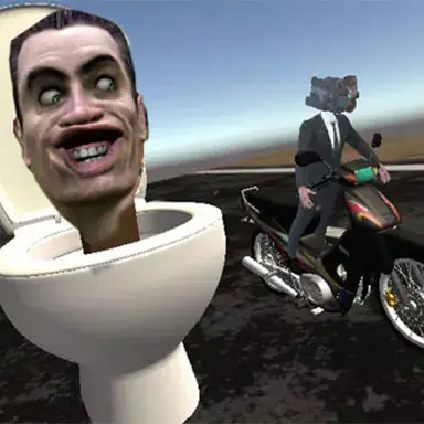 Skibidi Toilet Moto Bike Racing 2 oyunu
