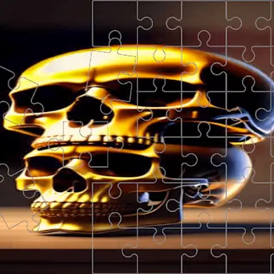 Skull Picture Scramble Challenge game