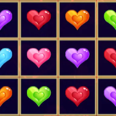 Sliding Hearts Match 3 oyunu