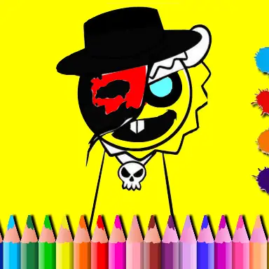 Sprunki Coloring Time oyunu
