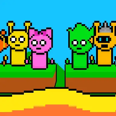 Sprunki Lava Escape 2Player oyunu